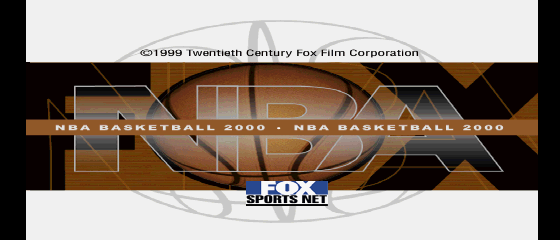 Fox Sports NBA Basketball 2000 Title Screen